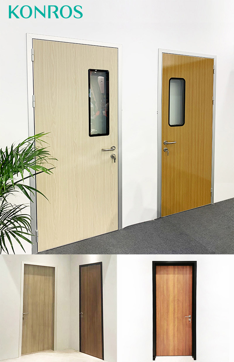hospitalmedical door with wood color do1 (2)
